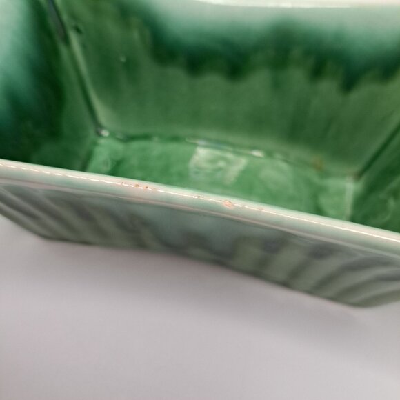 Marietta Modern Green Drip Glaze Planter Cactus Indoor Mid Century Modern Decor - Picture 8 of 14